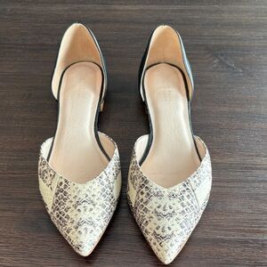 Barney’s Snakeskin Pattern Women's Flats